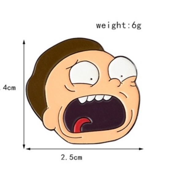 Set of 3 Rick and Morty Lapel Pins Pickle Rick - Picture 9 of 15